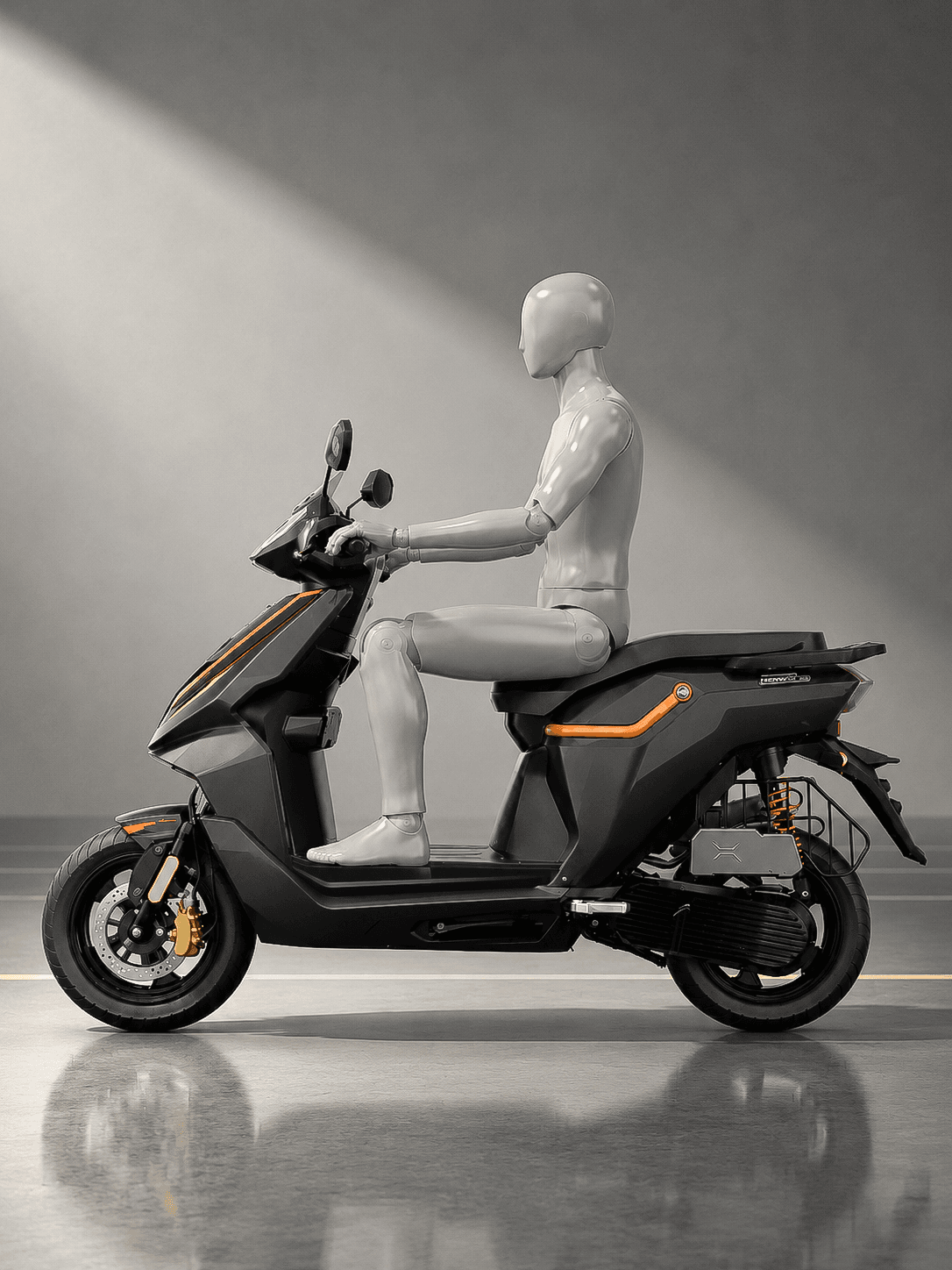 RIVOT scooter ergonomic riding position